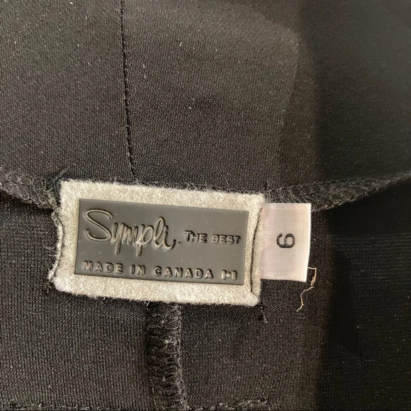 SYMPLI Sz 6 Wrap Dress Full Skirt 3/4 Length Sleeves Made  in Canada - Picture 2 of 15